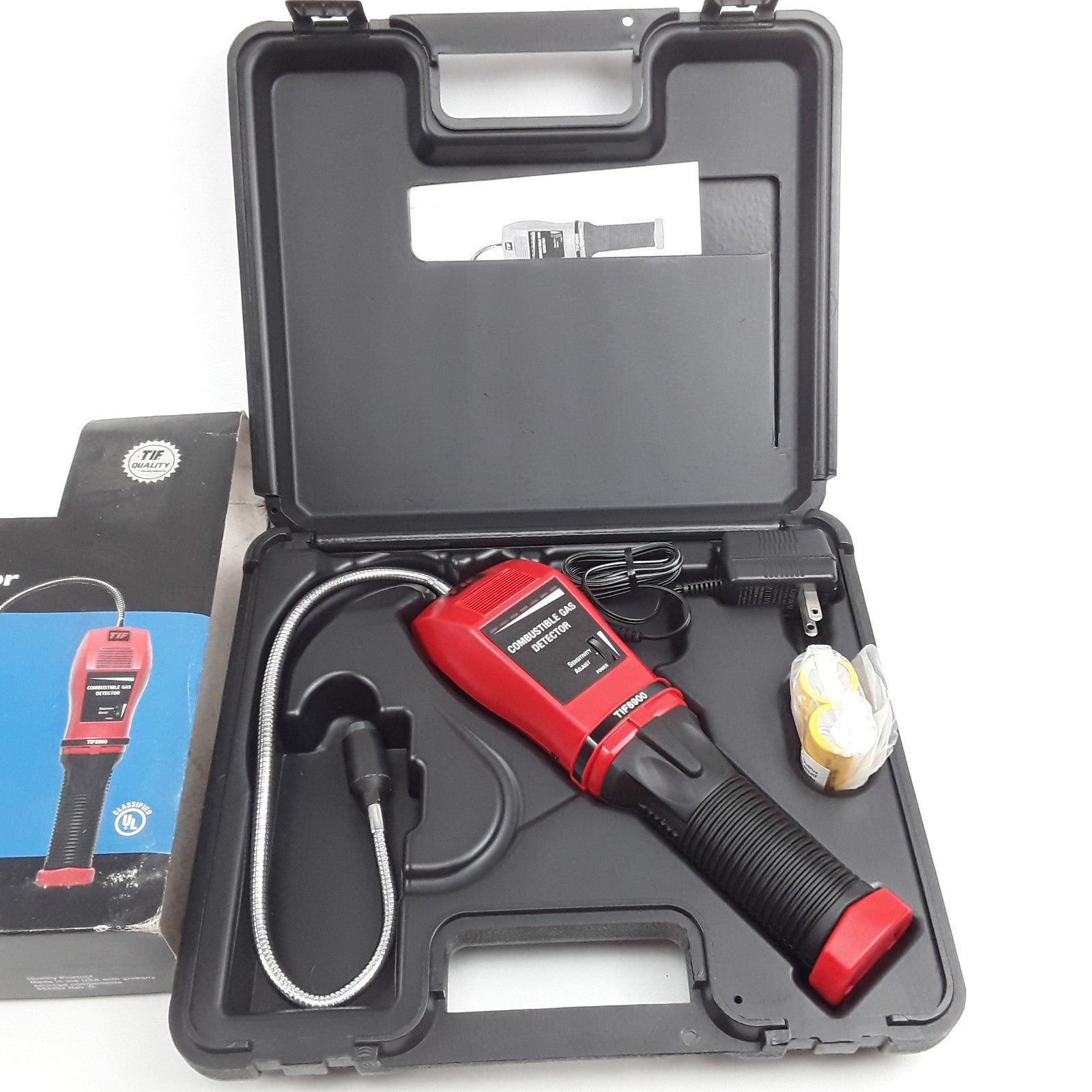 TIF 8900 Combustible Gas Detector Adjustable Sensitivity Levels Probe Length 16"