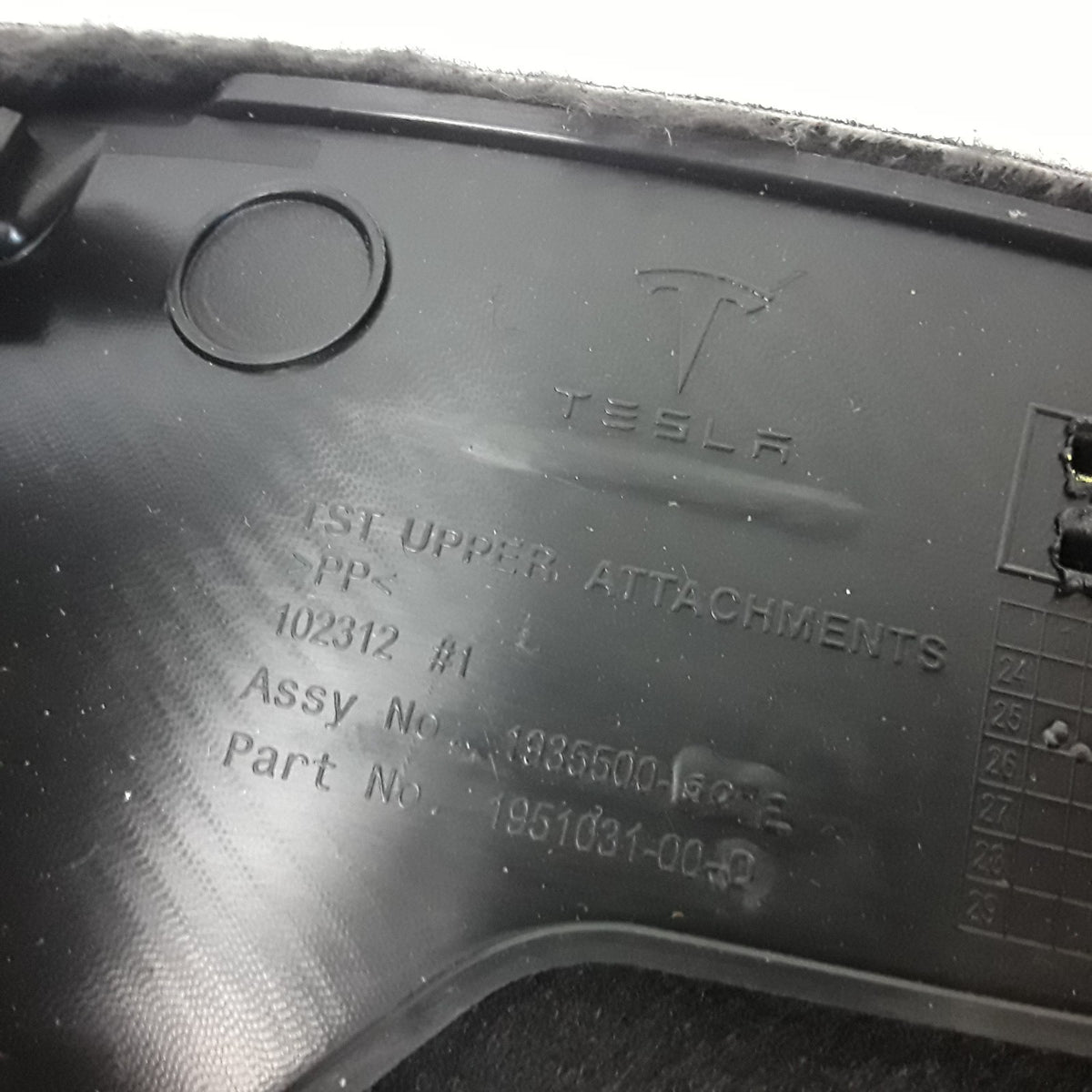 Model Y Right Hand Trunk Side Trim Panel 1935500-50-E OEM