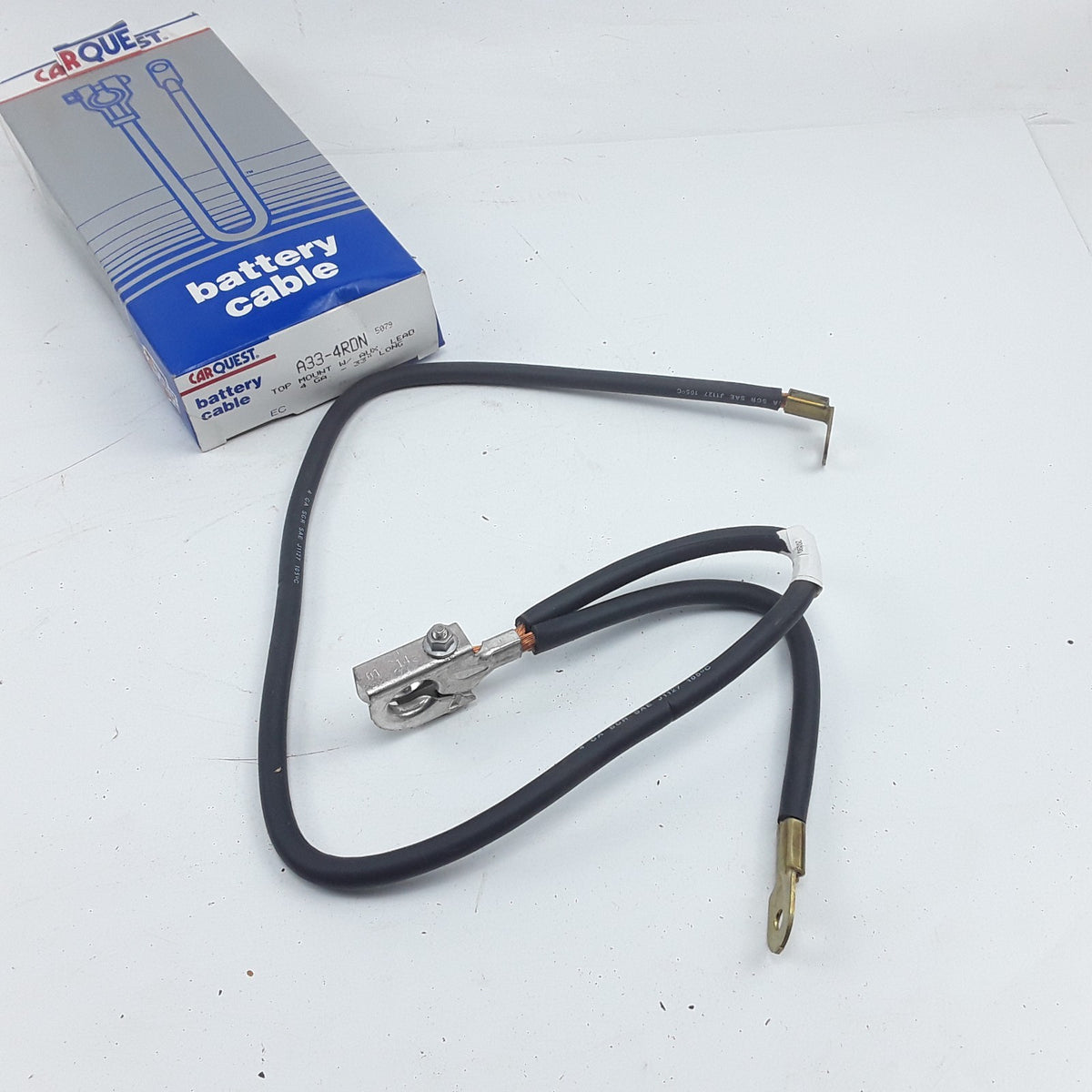 Battery Cable Fits Truck Trailer & Buses Top Mount W/ AUX Lead 4GA 33 Long