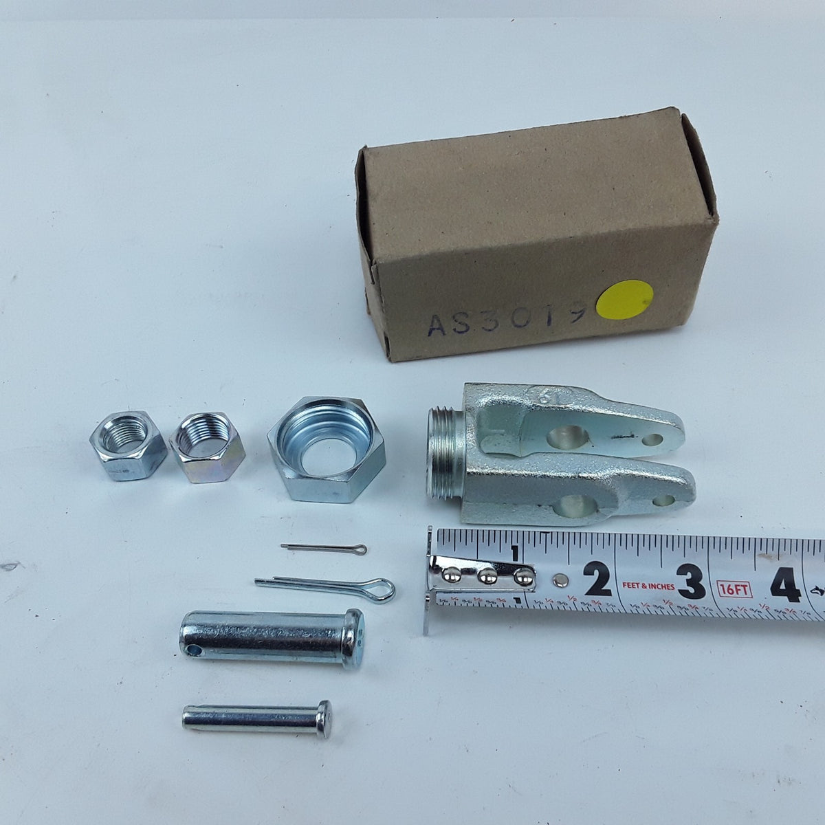 Collar Lock Clevis Kit Dual 1/2"-20 and 5/8"-18 Threads For Truck or Trailer