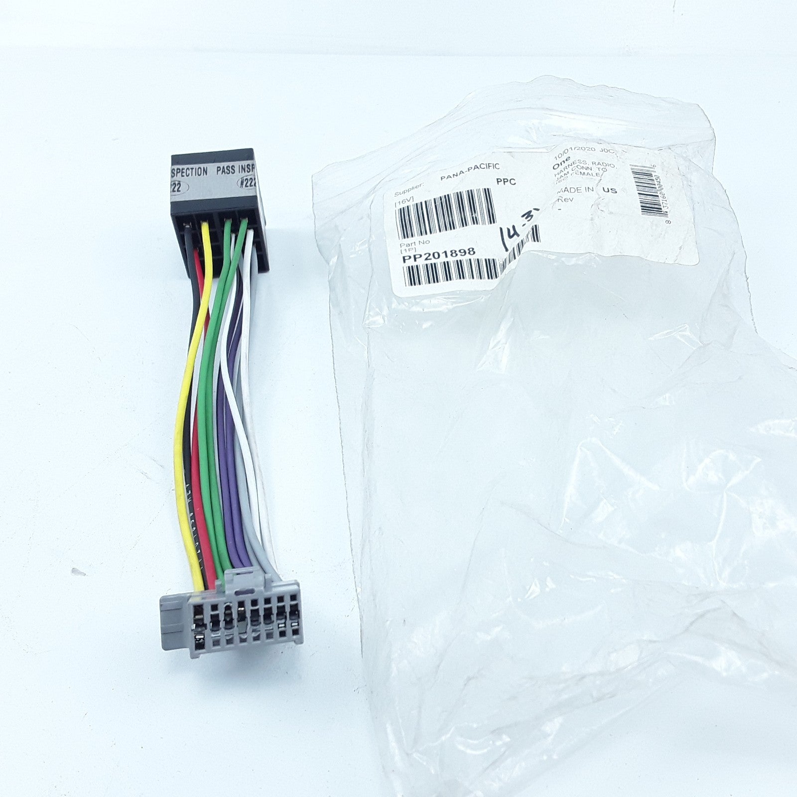 Harness-Radio Jam Connector to ISO Female Wiring For Panasonic CQC1100