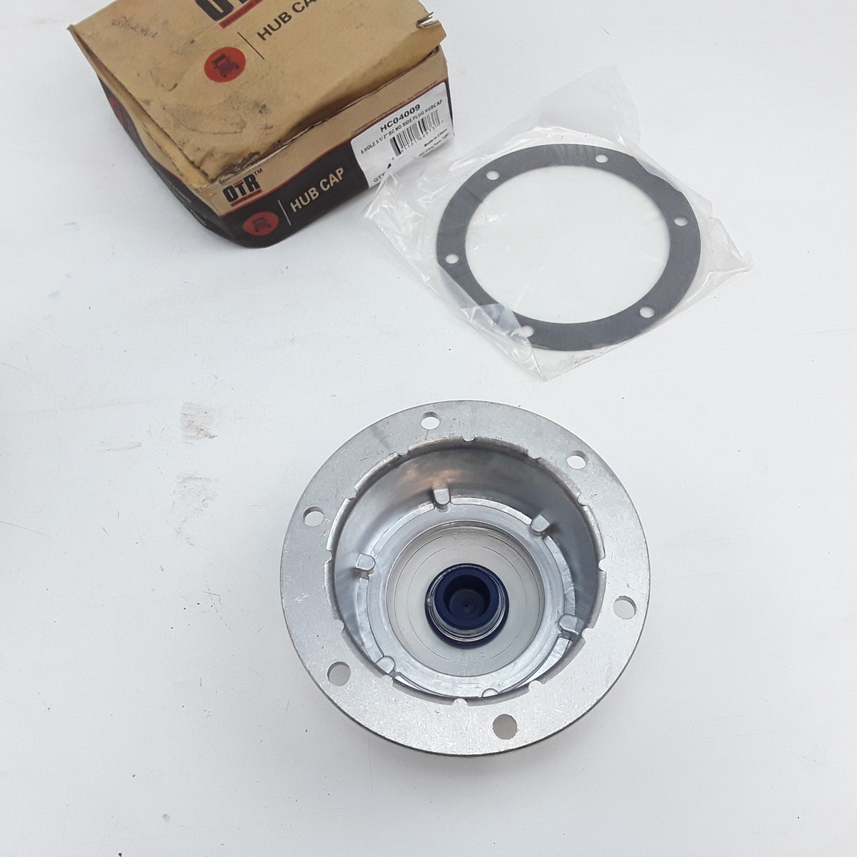 OTR HC04009 Axle Hub Cap 6-Hole 5-1/2" BC No Side Plug Fits Trailer