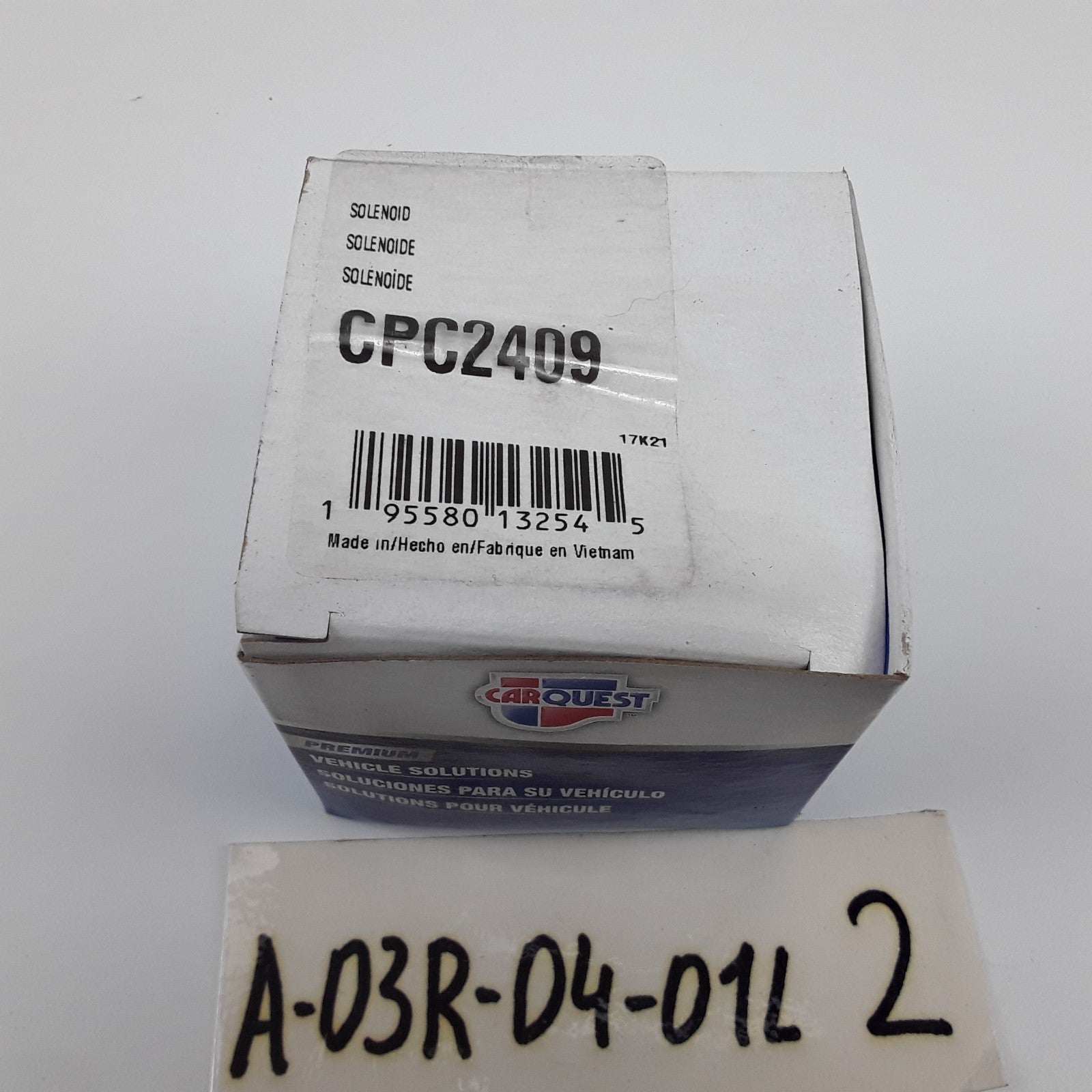 Carquest CPC2409 Canister Purge Solenoid Assembly For Chevrolet Volt (2016-2017)