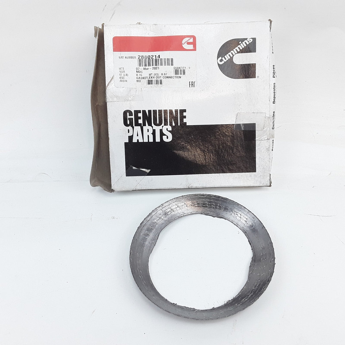 Exhaust Outlet Connection Gasket Fits ISL9 CM2250, ISX15 CM2250, QSX15 CM570
