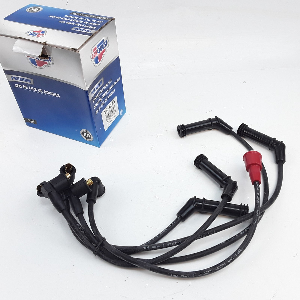 Spark Plug Wire Set Fits Hyundai Scoupe (1991 1992 1993 1994 1995) 1.5L-I4