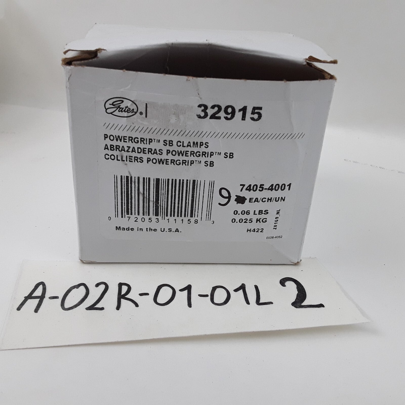 Gates 32915  PowerGrip Power grip Thermoplastic Hose Clamp 1/2-11/16" Pack of 9