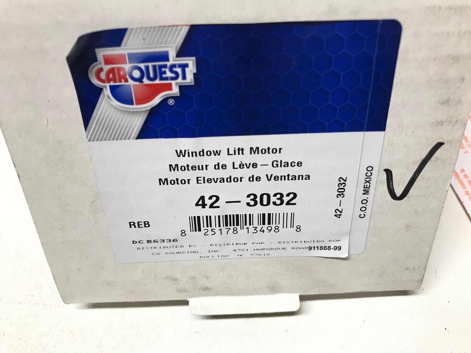 Power Window Motor-Window Lift Motor Front Right CARQUEST 42-3032 Reman FAST SHI - HotCarParts