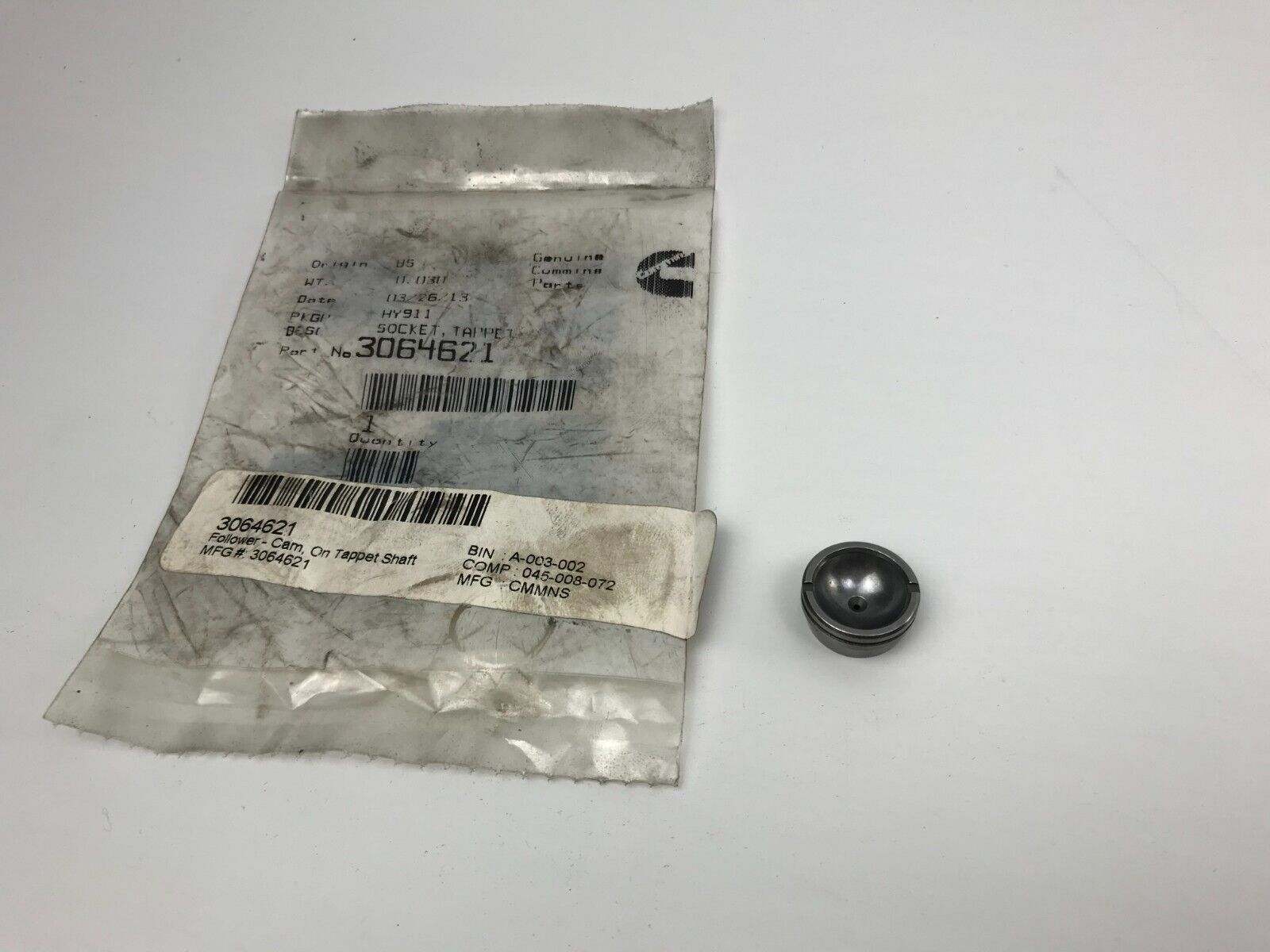 GENUINE OEM Cummins 3064621 Socket Tappet FAST SHIPPING 157811 - HotCarParts