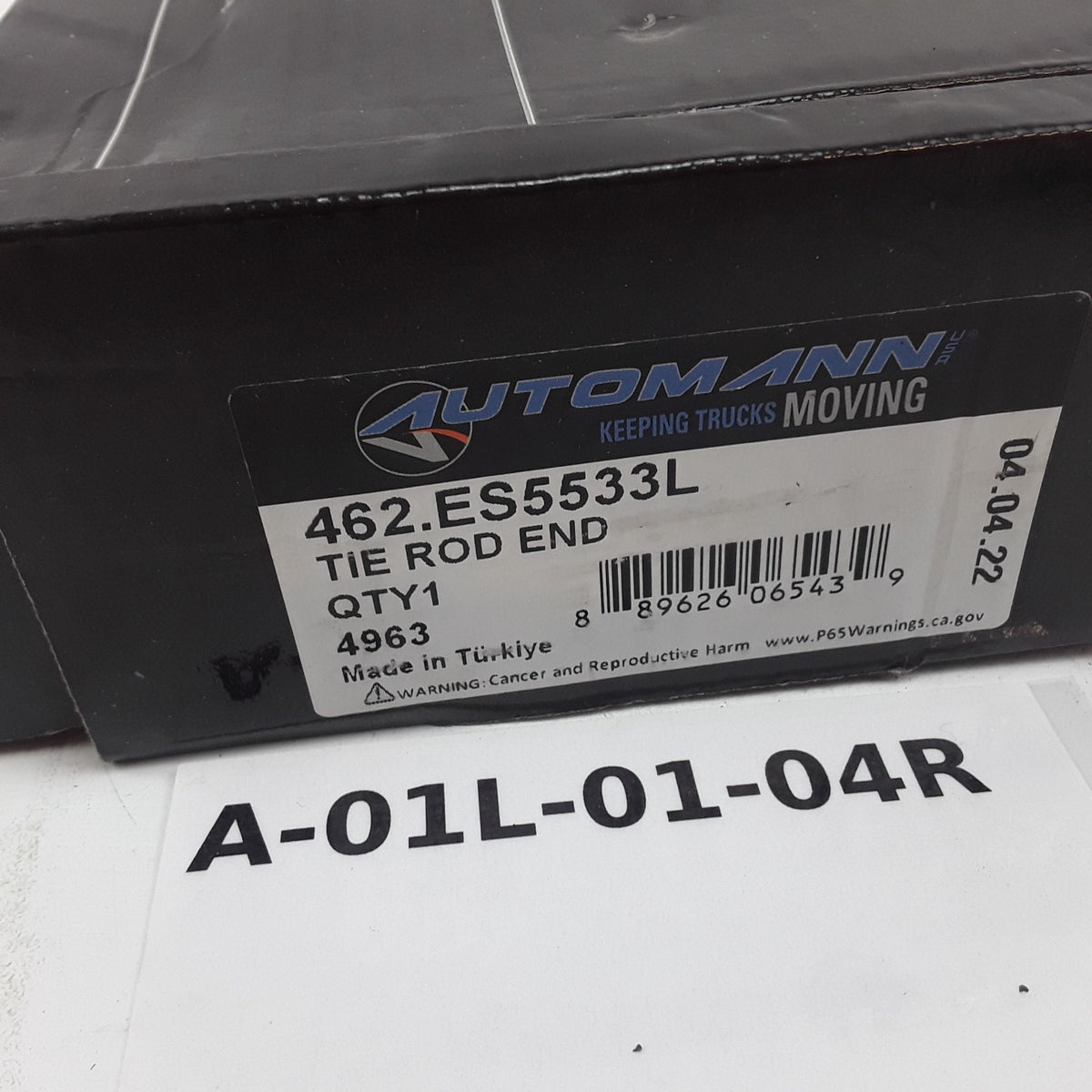 Automann 462.ES5533L Left Tie Rod End For Heavy Duty Trucks & Trailer