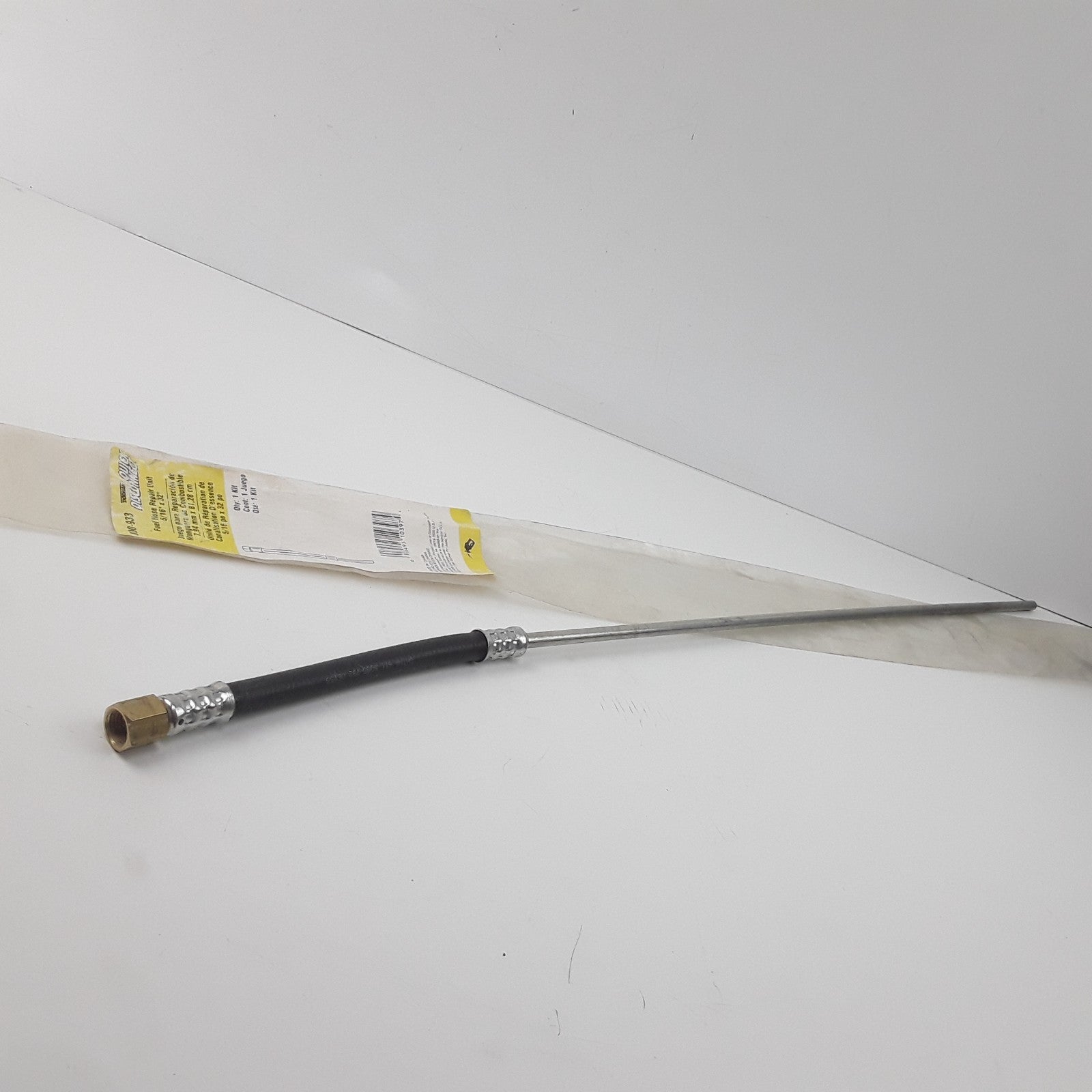 Fuel Hose Repair Line. 5/16in Steel Line X 32 In, 8in. Flex Rubber W/14mm Fit