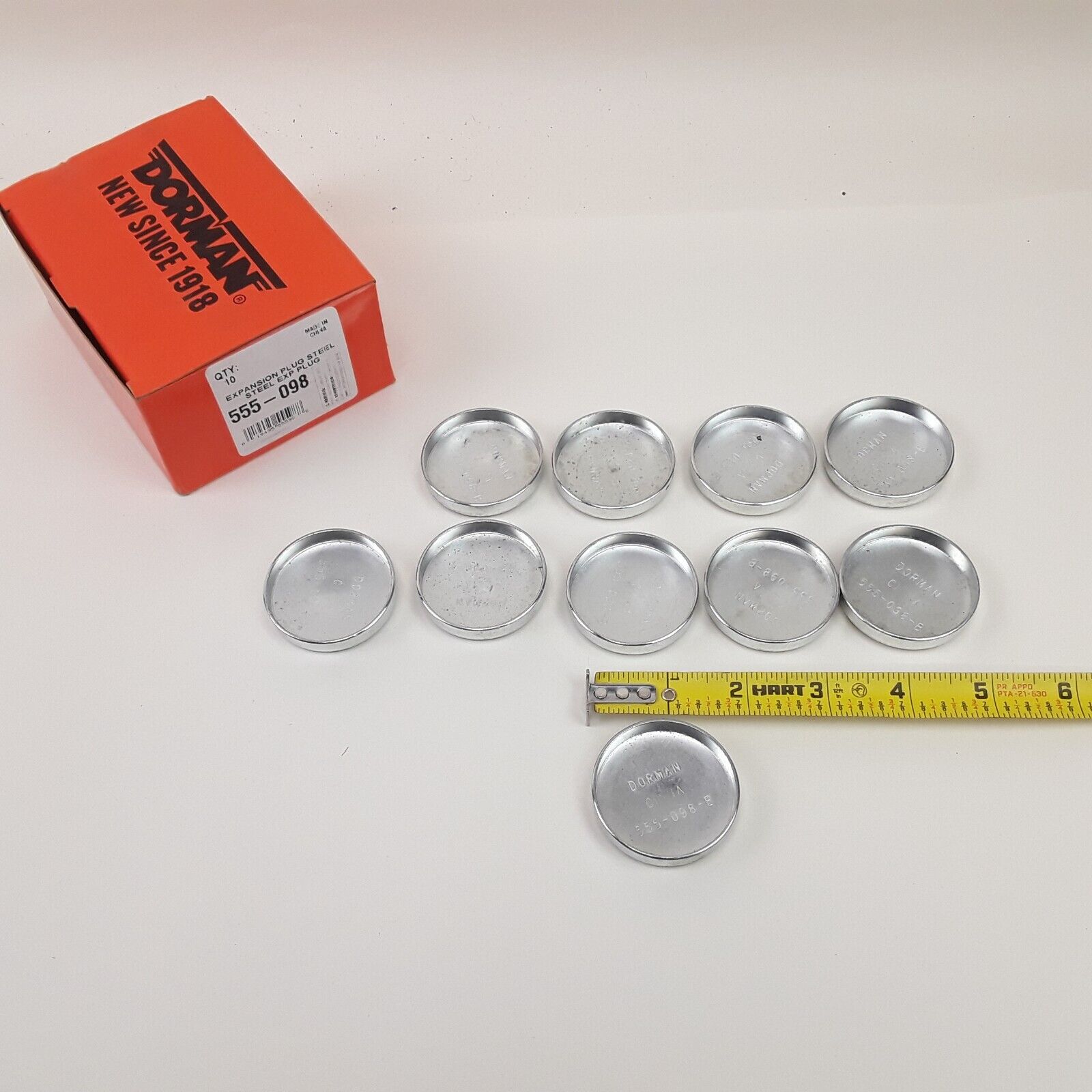 Engine Core Plug Expansion Cap Screw Set of 10 Fits Jeep, Toyota 1968-1987