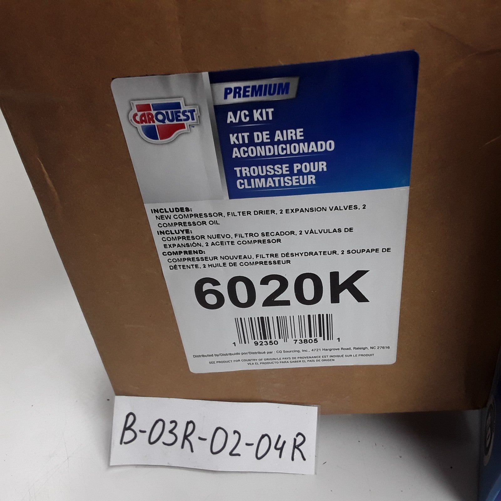 Carquest 6020K A/C Compressor Kit Assembly Fits Dodge Durango 2004 2005 2006