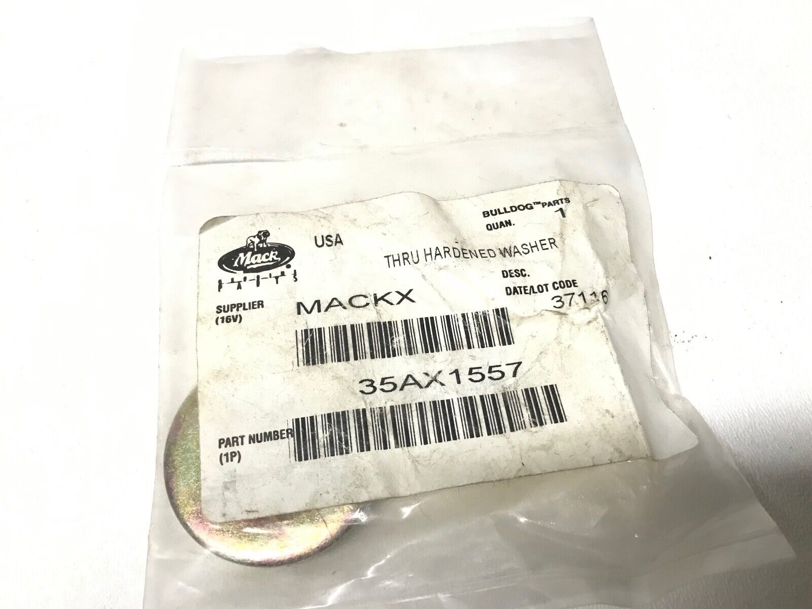 GENUINE MACK OEM 35AX1557 THRU HARDENED WASHER - 25090052 - HotCarParts