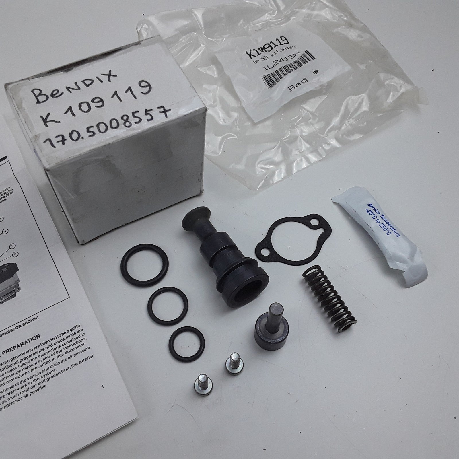 Bendix K109119 – BA-921 Air Compressor Unloader Kit 170.5008557