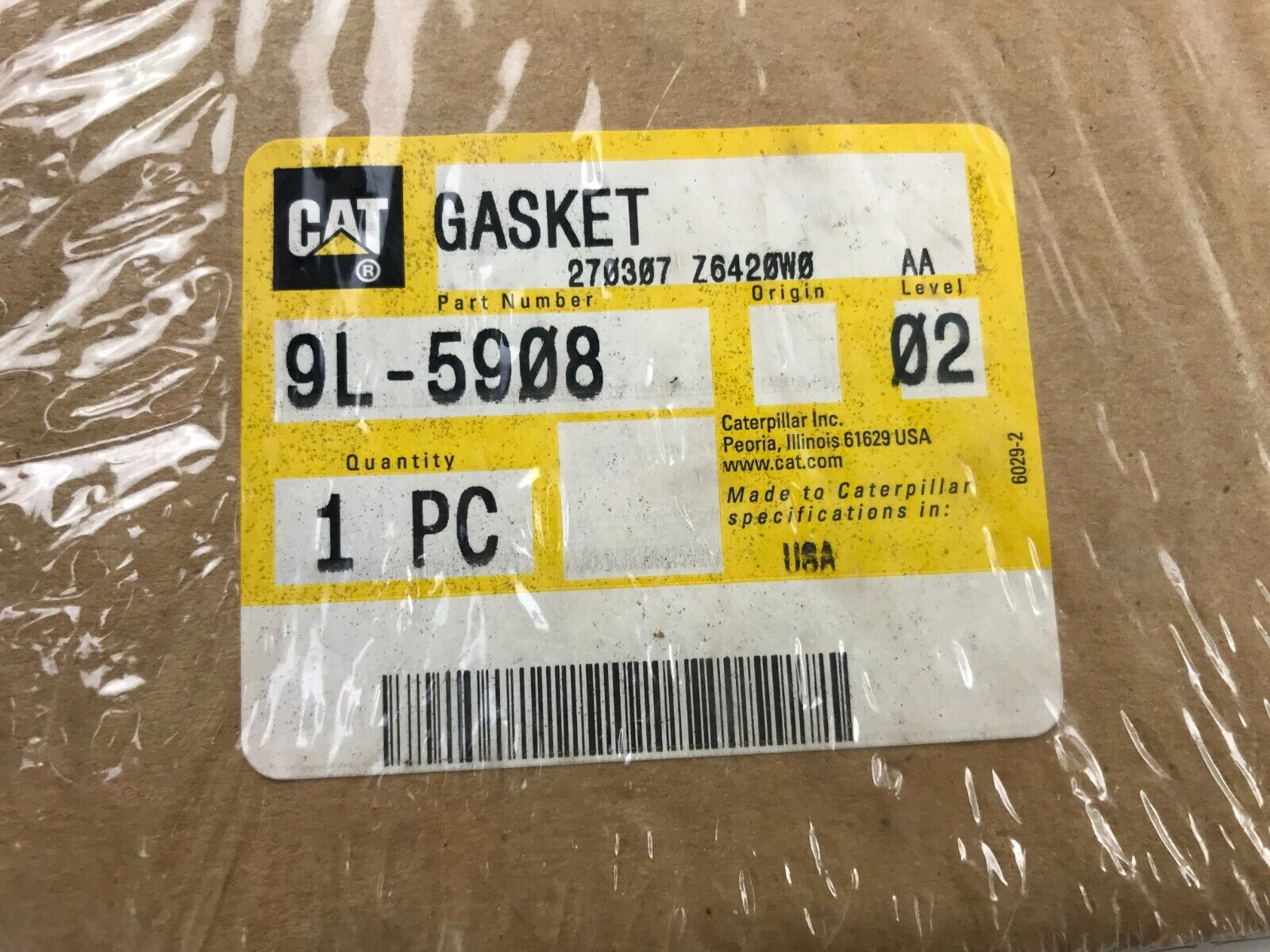 GENUINE OEM CATERPILLAR CAT GASKET 9L5908 9L-5908 FAST SHIPPING - HotCarParts