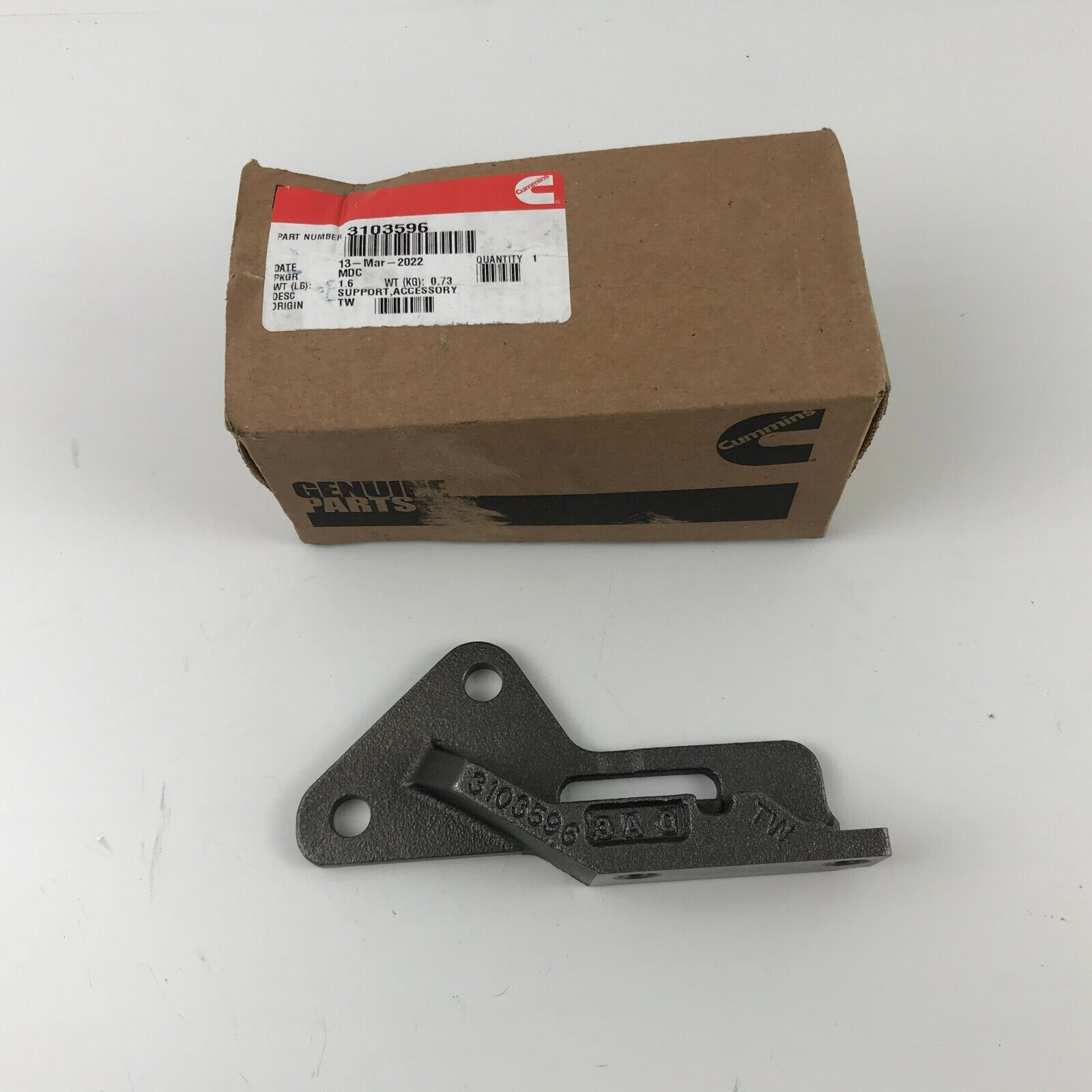 GENUINE OEM CUMMINS ISX15 FRONT ENGINE BRACKET SUPPORT 3103596 FAST SHIPPING - HotCarParts