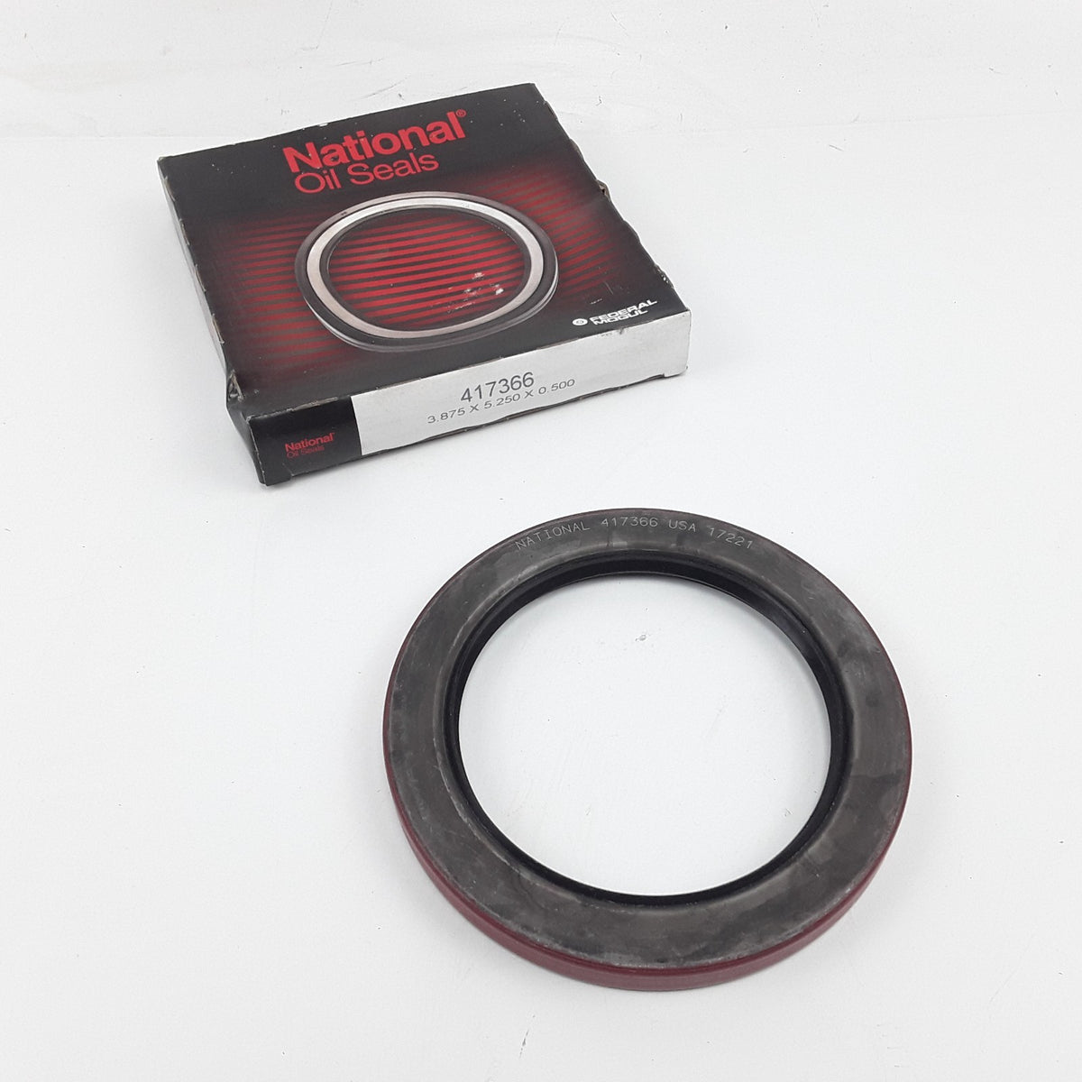 National Seals 417366 Industrial Multi-Purpose Oil Seal 3.875 x 5.250 x 0.500