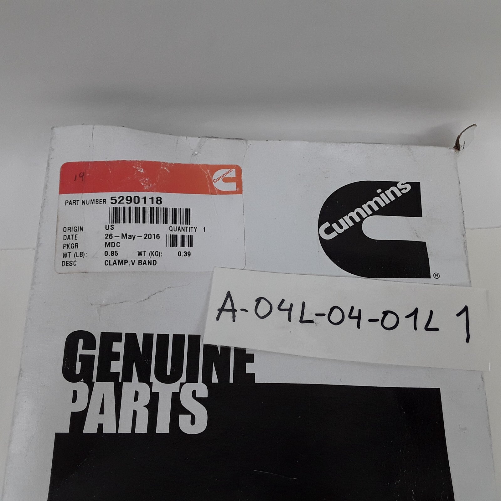 Cummins 5290118 Car Truck Exhaust Pipe Filter Turbocharger V Band Clamp