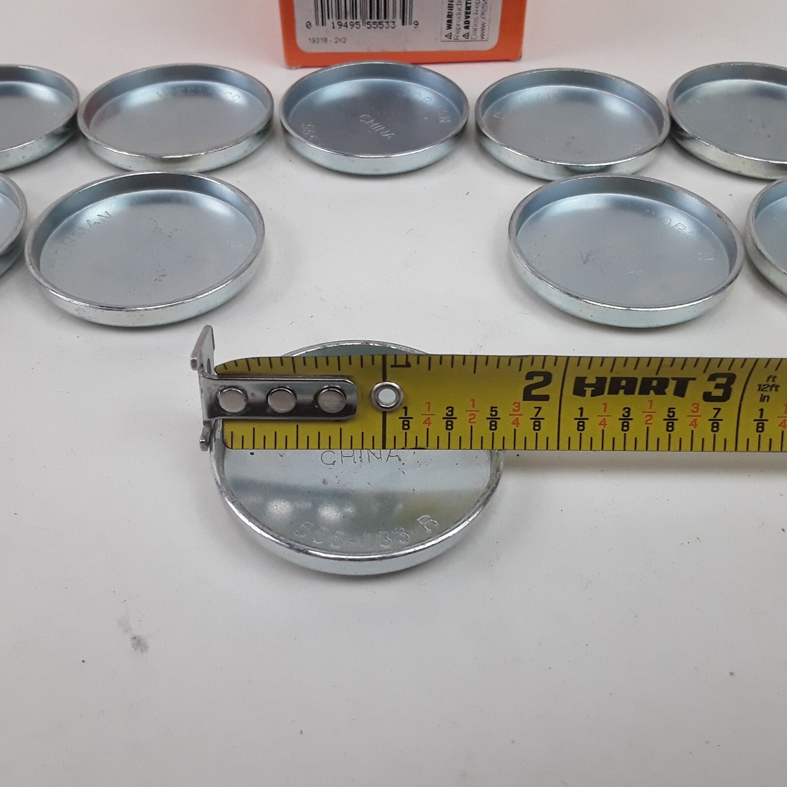 Steel Cup Expansion Plug 1-45/64 In. SC Height 0.270 Fits Chrysler Dodge Ford