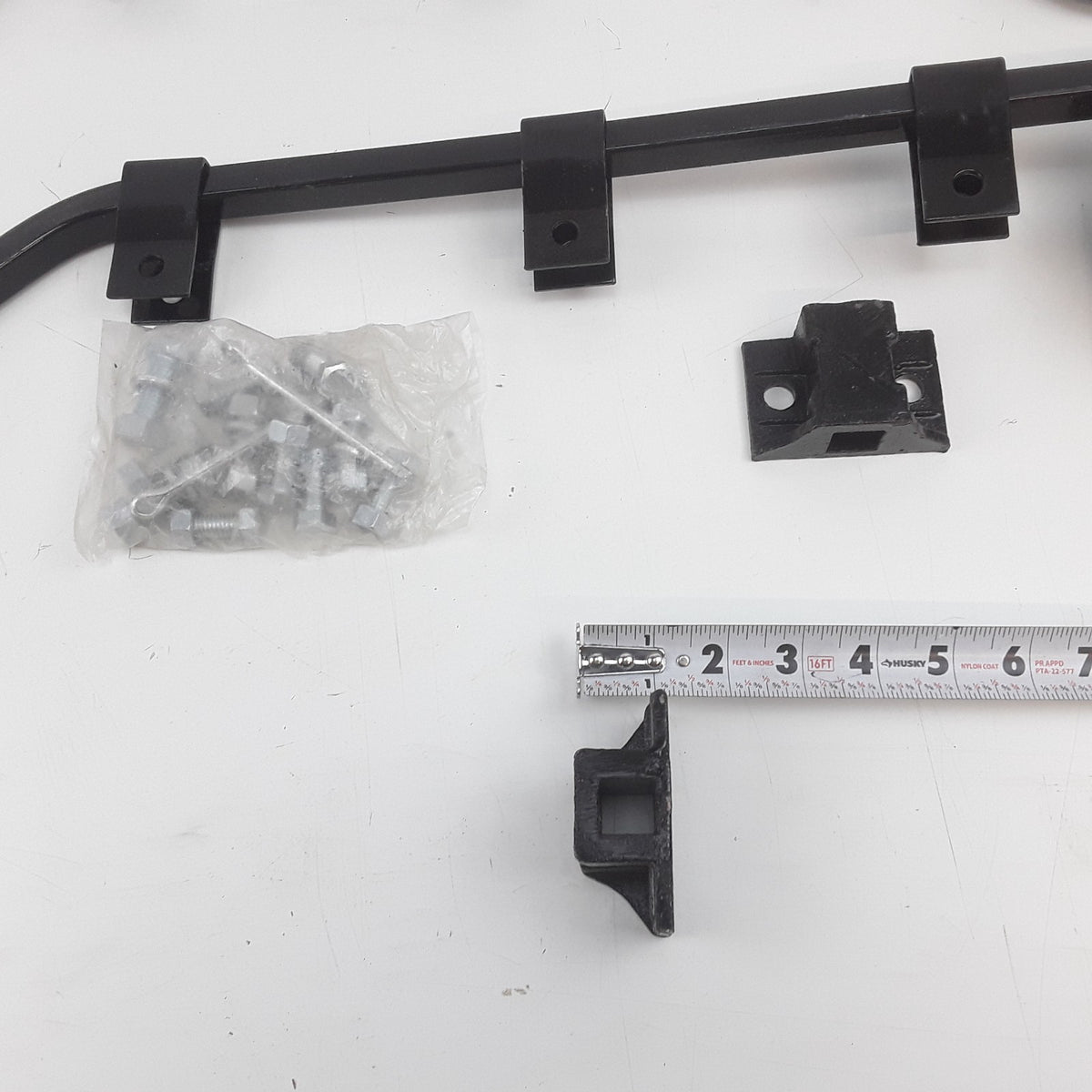 World American WA-2733B Mud Flap Hangers Steel Square Tube For Trucks & Trailers