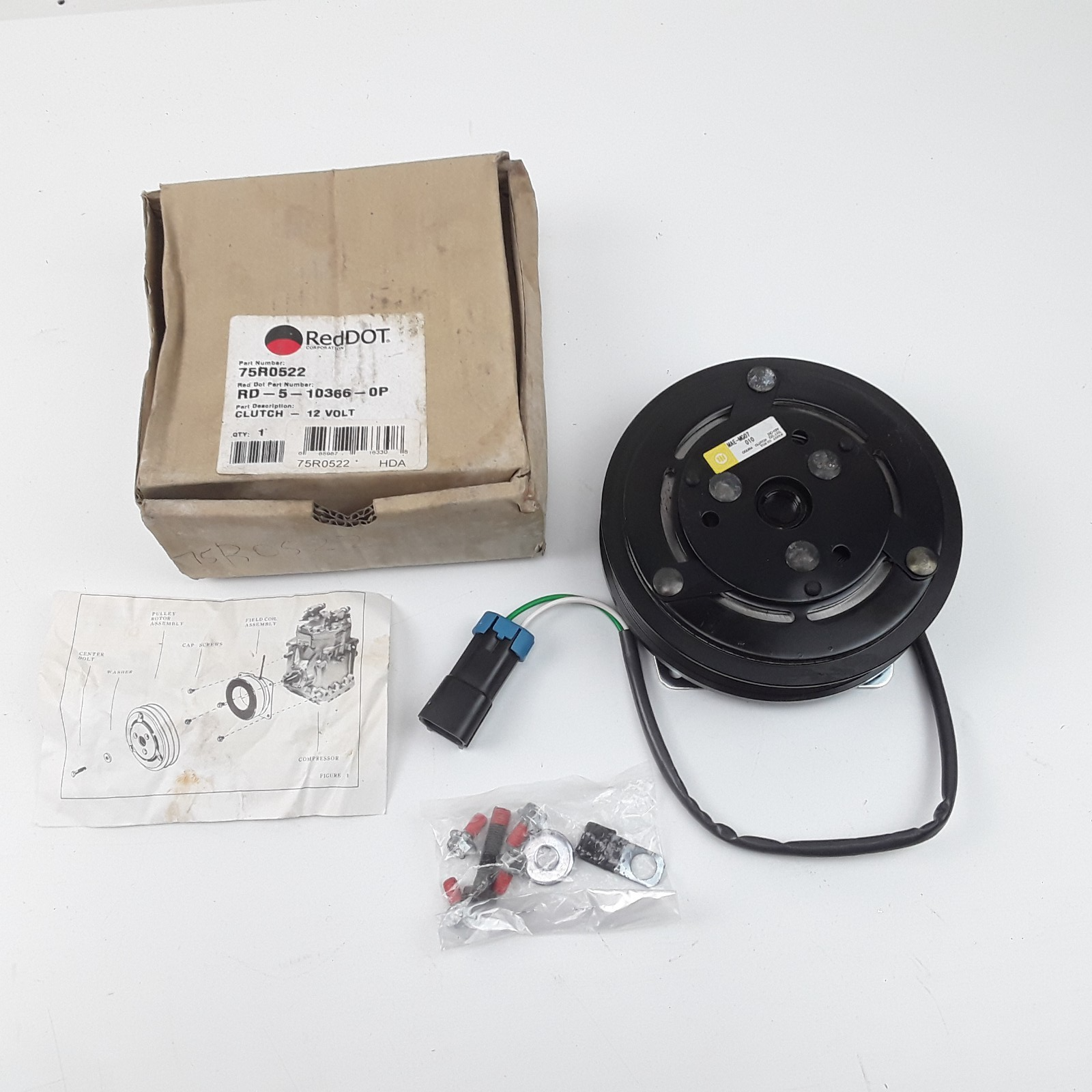 Red Dot 75R0522 Clutch Assembly w/ Coil Fits Ford F-550 Super Duty (1999-2017)