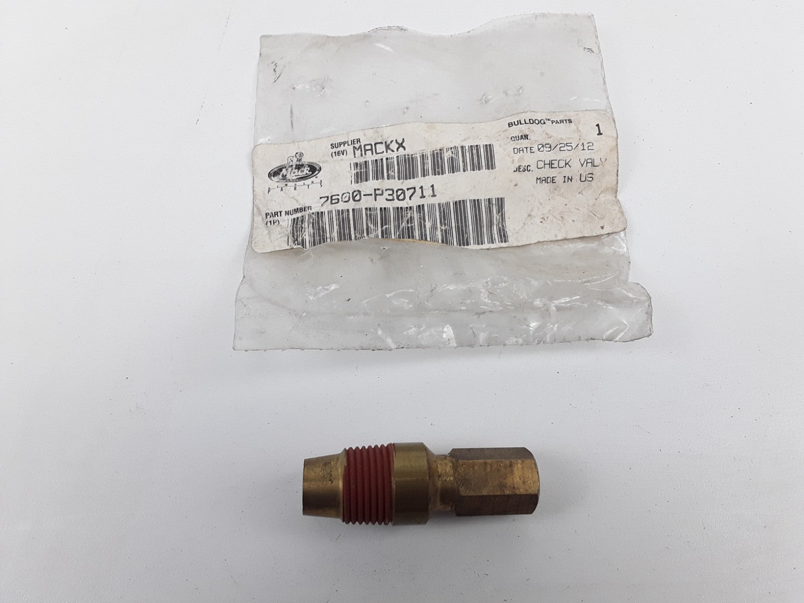 Mack 7600-P30711 Check Valve Assembly Heavy Duty For Mack Trucks