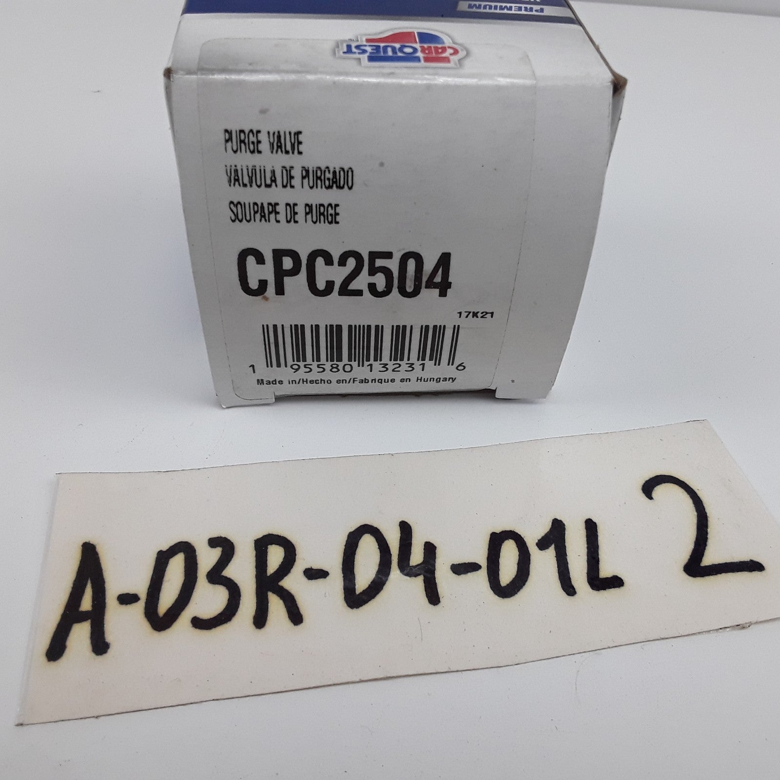 Carquest CPC2504 Canister Purge Valve For Volkswagen Touareg 2012 2013 2014 2015