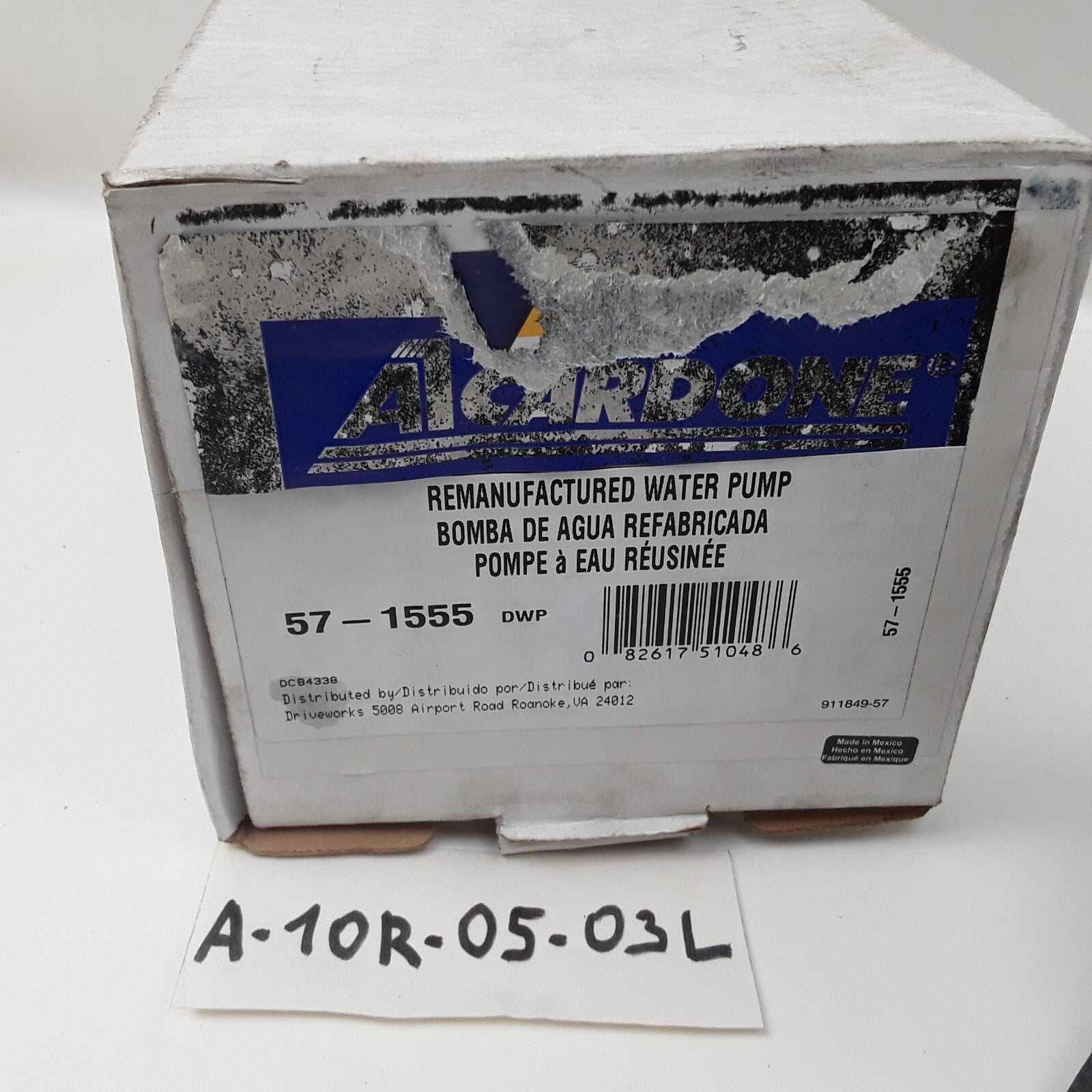 Cardone Engine Water Pump Fits Honda Passport Acura SLX Isuzu Amigo (1998-2004)
