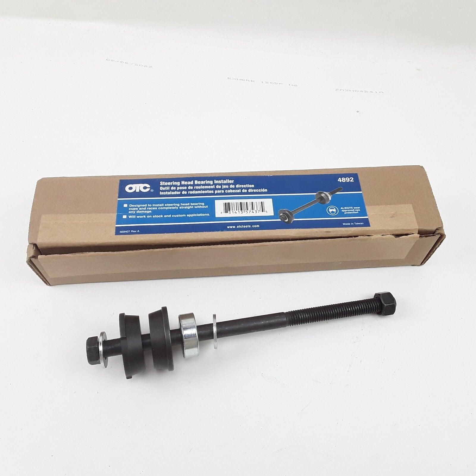 OTC 4892 Steering Head Bearing Installer Fits Harley-Davidson Motorcycles