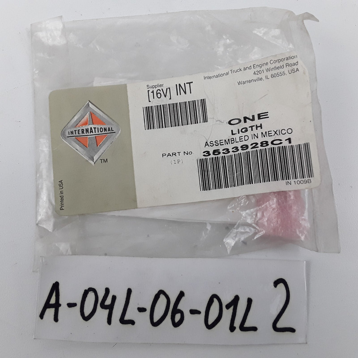 International 3533928C1 Light Backup Dash Indicator Amber Light