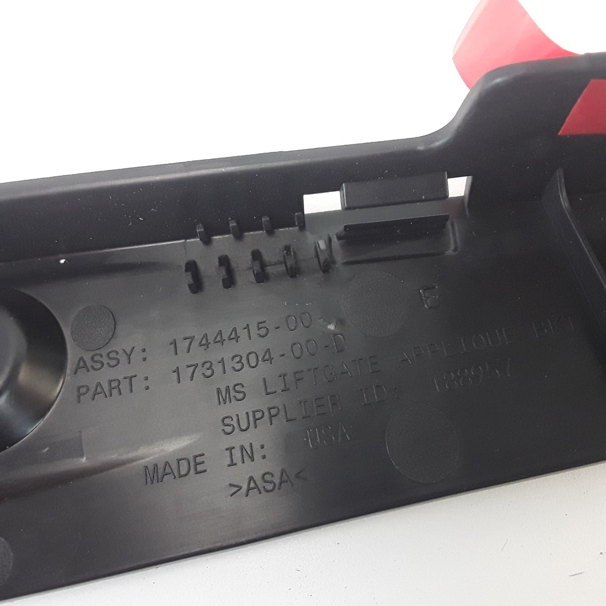 Model S 2021-2025 Rear Liftgate Applique Bracket 1744415-00-E Genuine OEM