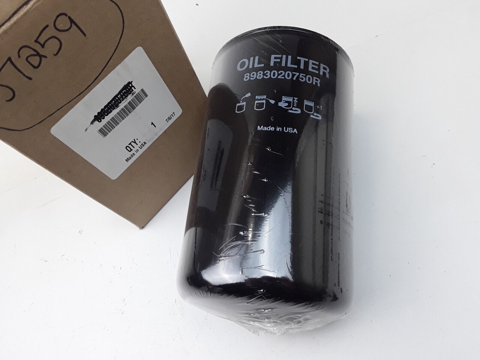 Genuine John Deere 8983020750R Engine Oil Filter Element Cross p/n 8983758600 - HotCarParts