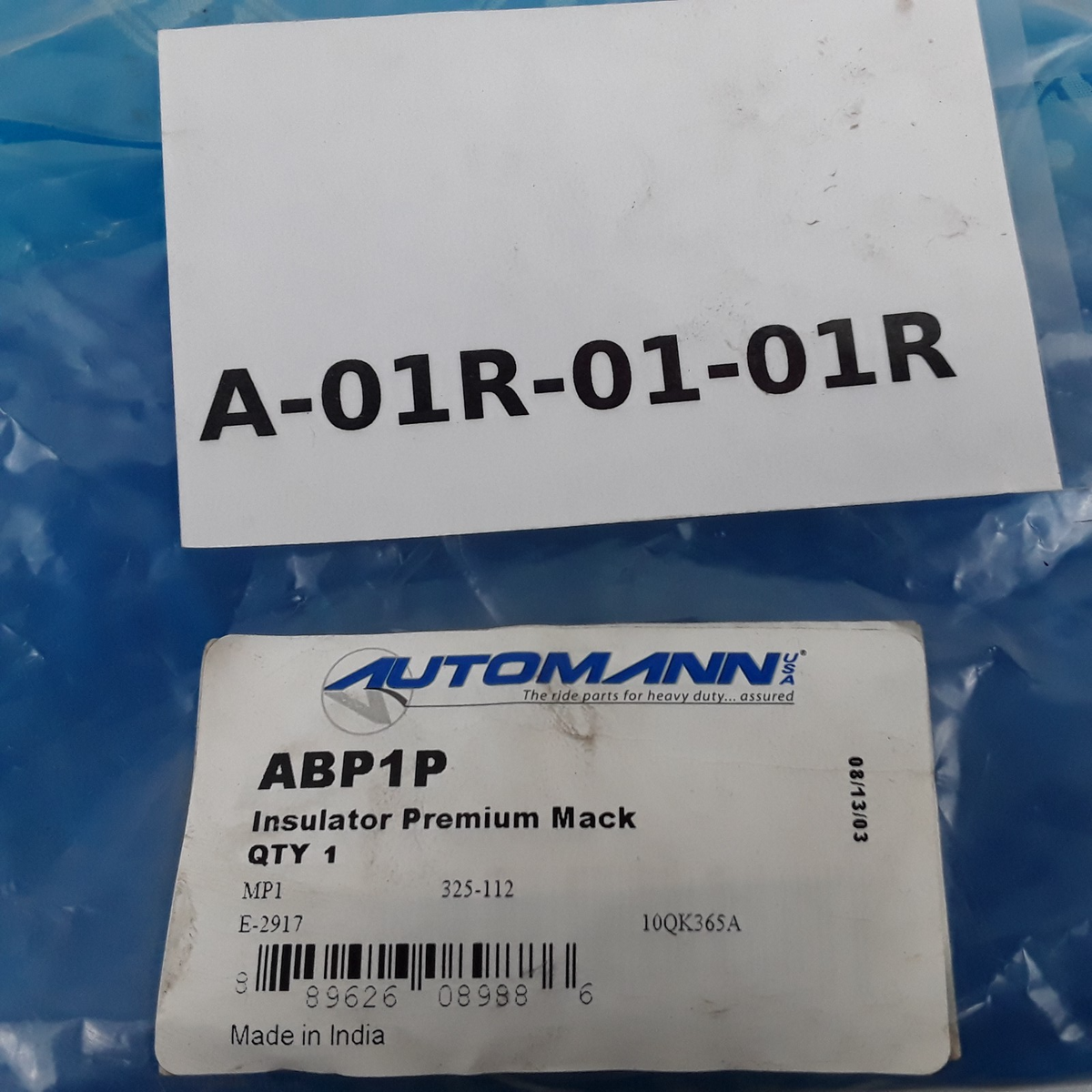 Automann ABP1P Leaf Spring Insulator Assembly For Mack SS34-38 Series Suspension