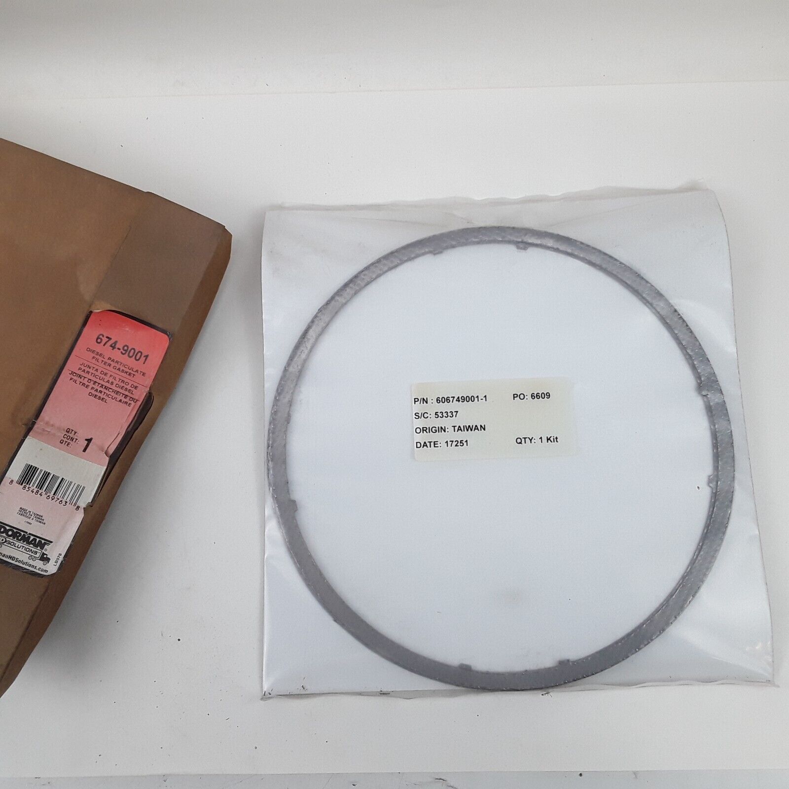 Diesel Particulate Filter (DPF) Gasket Fits Freightliner M2 106 2007 2008 09 10