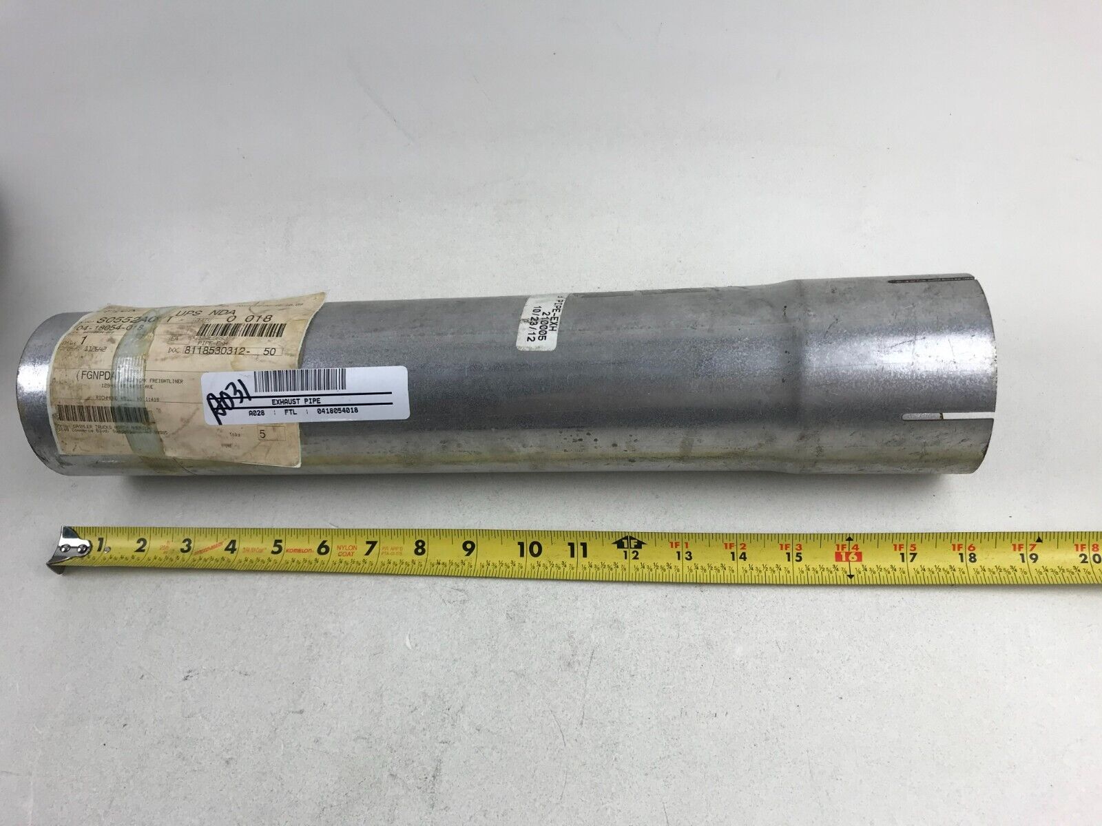 Exhaust Pipe GENUINE OEM Freightliner 0418054018 FAST SHIPPING - HotCarParts