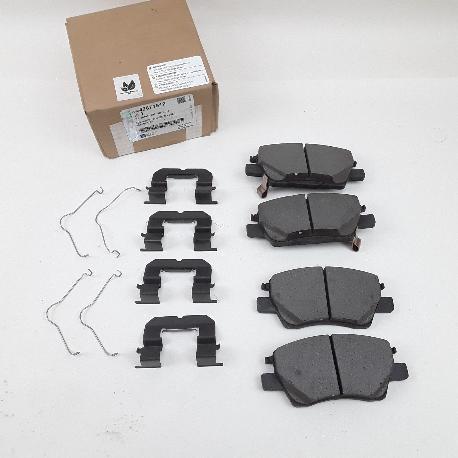 OEM GM Front Disc Brake Pads Fits Chevrolet Bolt EUV 2022 2023 EV 2020 2021 2022