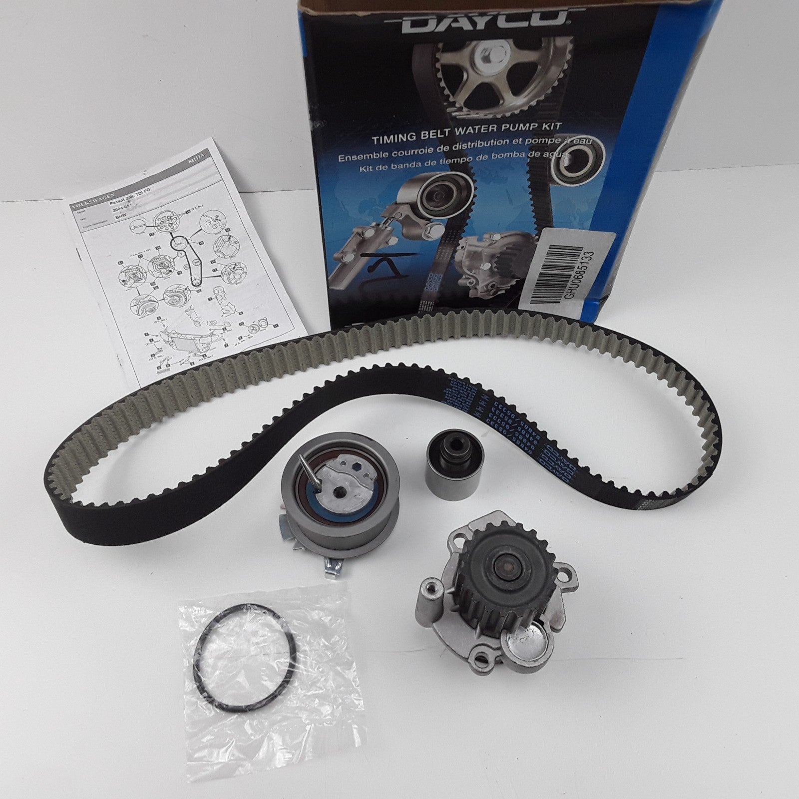 Engine Timing Belt Kit w/ Water Pump Fits Volkswagen Jetta Passat Golf 2004-2006