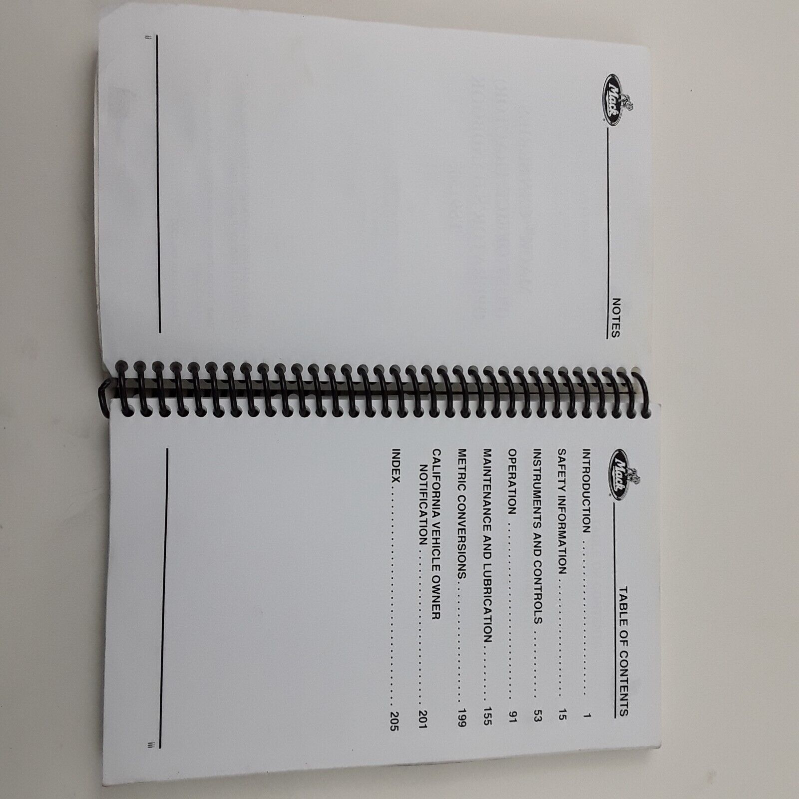 Mack CXN Series Operator's Handbook TS91305 Fast Free Shipping