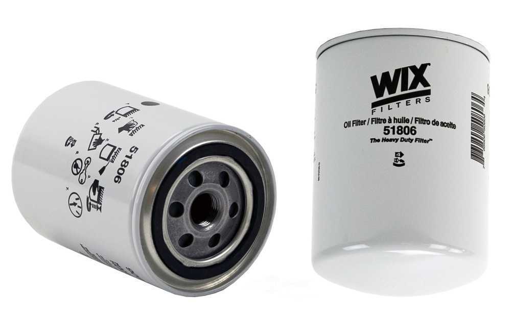Spin-On Lube Engine Oil Filter Wix 51806 For Construction & Farm Equipment
