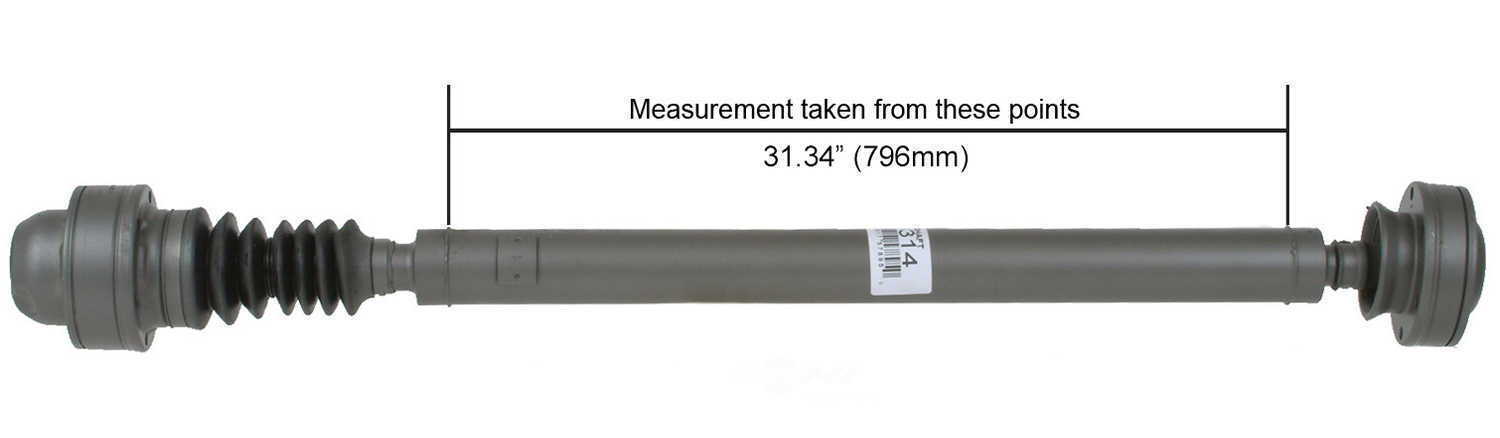 Cardone 65-9314 Front Drive Shaft Fits Jeep Liberty Grand Cherokee (1999-2006)