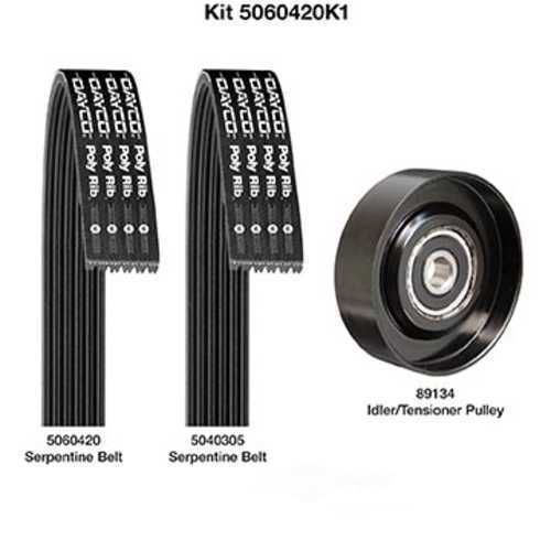 Dayco 5060420K1 Serpentine Belt Drive Component Kit Fits Nissan Maxima 2004-2006