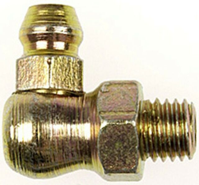 Car Brass Grease Fitting Zerk Lubrication-90 Degree Short-1/4-28 In Pack of 5